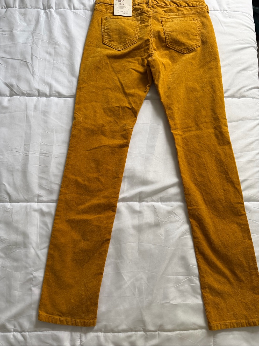 NWT Banana Republic Women’s Corduroy Pants in Mustard Gold - Picture 7 of 8